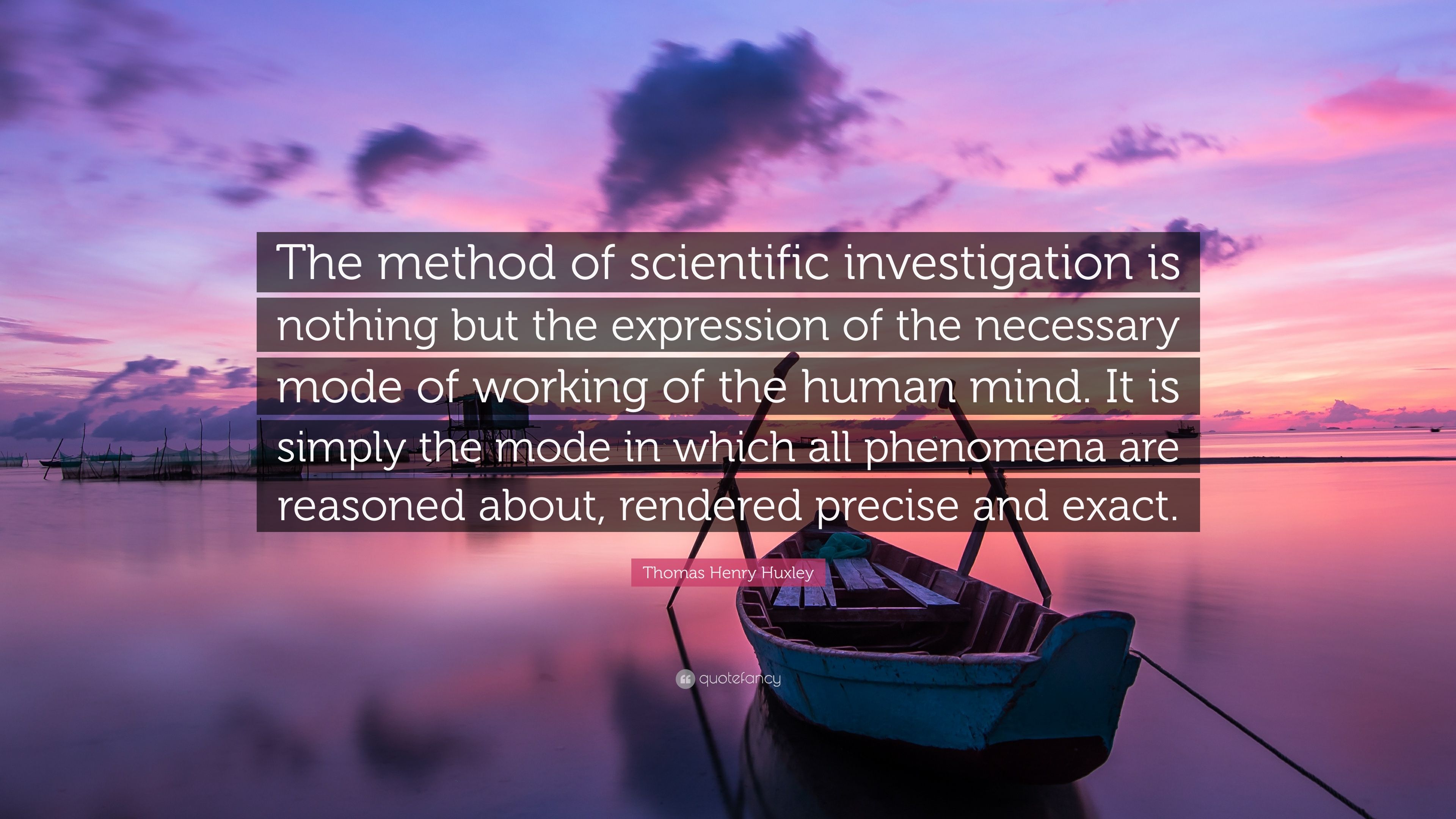 the method of scientific investigation huxley pdf